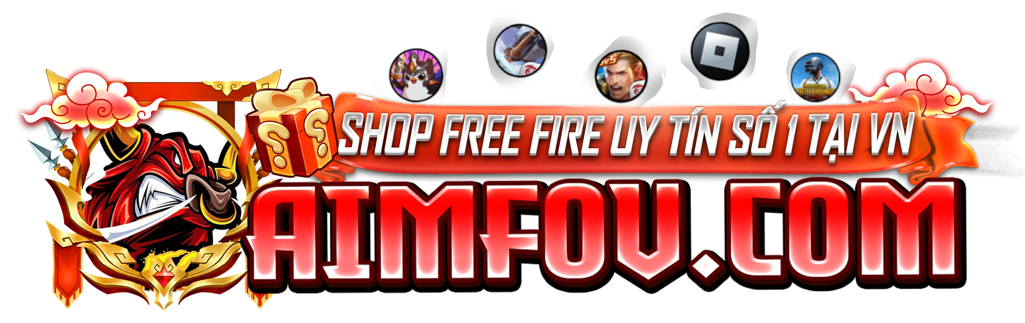 Logo Aimfov.com - Bán Nick Free Fire Uý Tín Giá Rẻ 100% được đảm bảo bởi TEAM AIMFOV